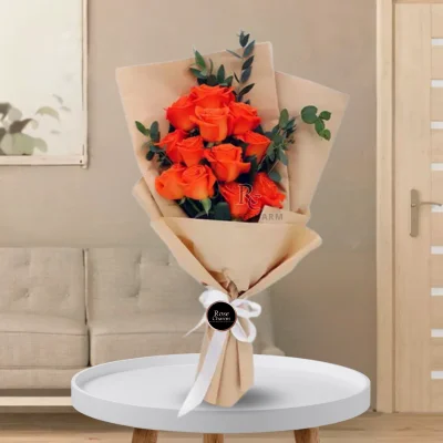 Dozen Orange Roses