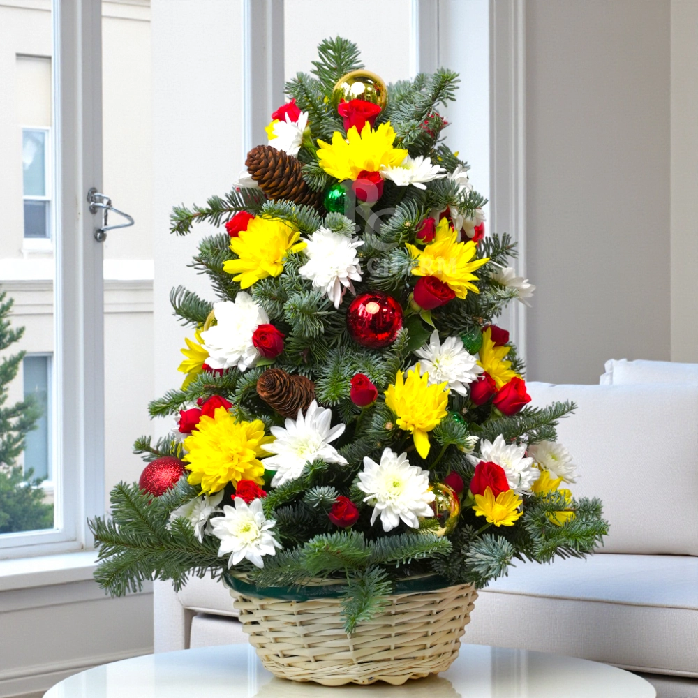 Christmas Flower Tree