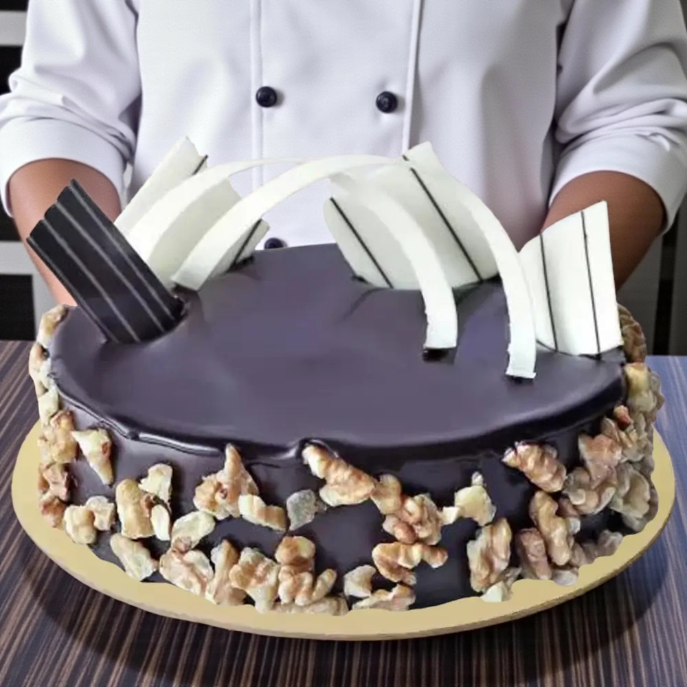 Crunchy Chocolate Walnut Cake 1Kg