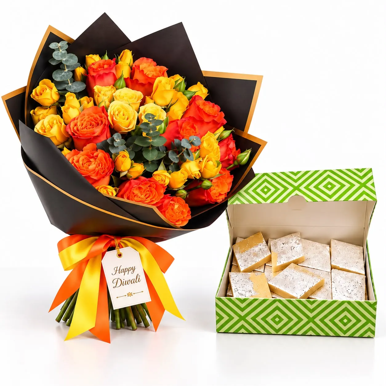 Diwali-Golden-Blooms-&-Kaju-Katli-Combo-2