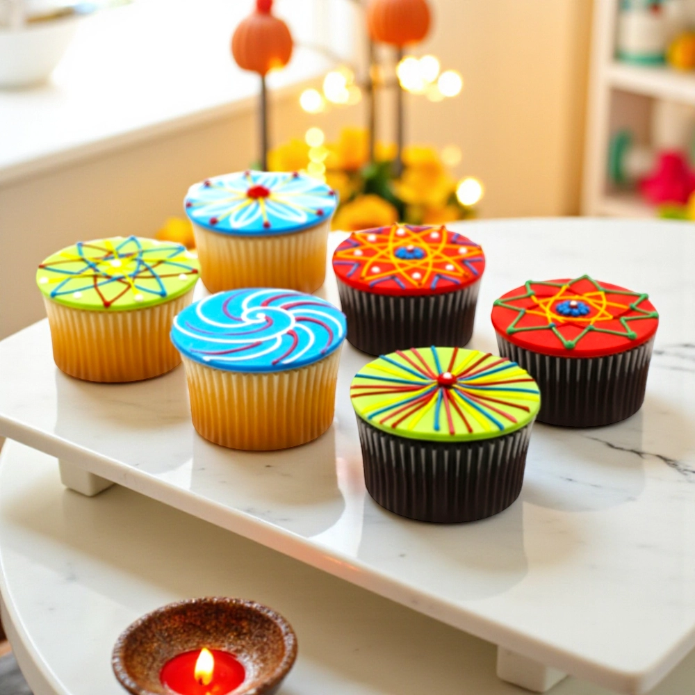 Diwali Themed Cupcakes