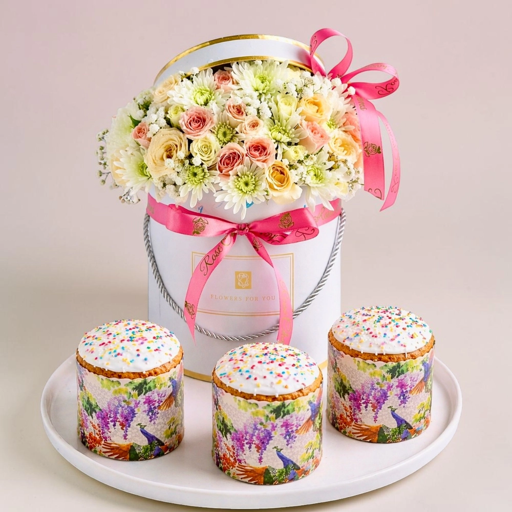 Easter Heart Melter Kulich Cake Combo