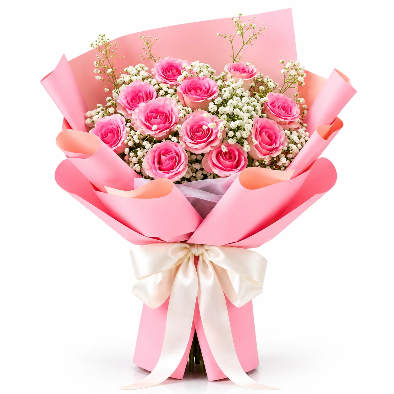 Elegant-11-Pink-Rose-Bouquet-2