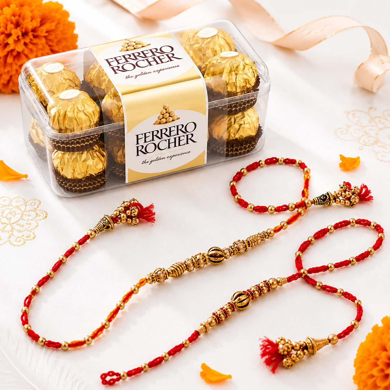 Rakhis with Chocolates Box