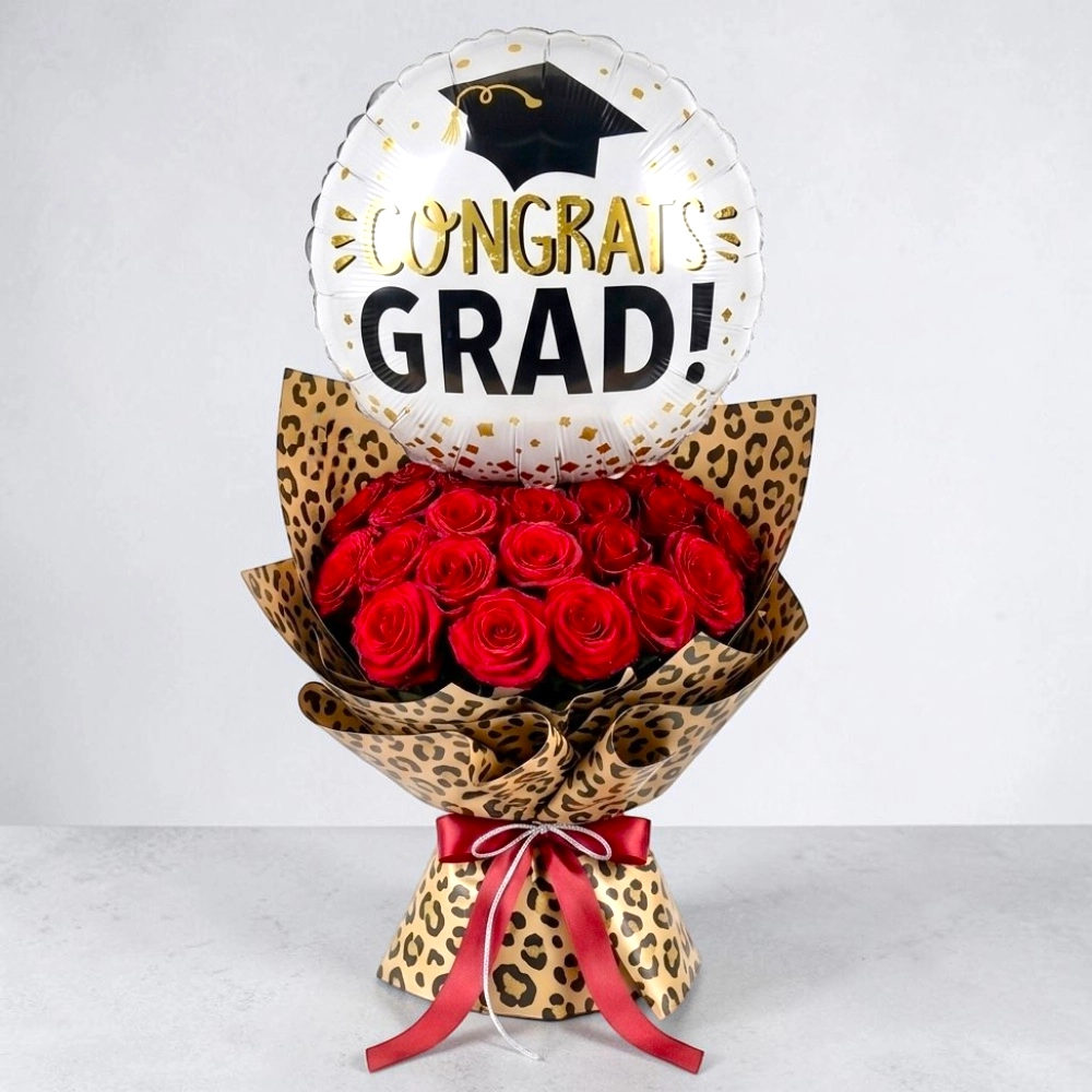Graduation-Celebration-Bouquet-21-Red-Roses-with-Grad-Balloon-2