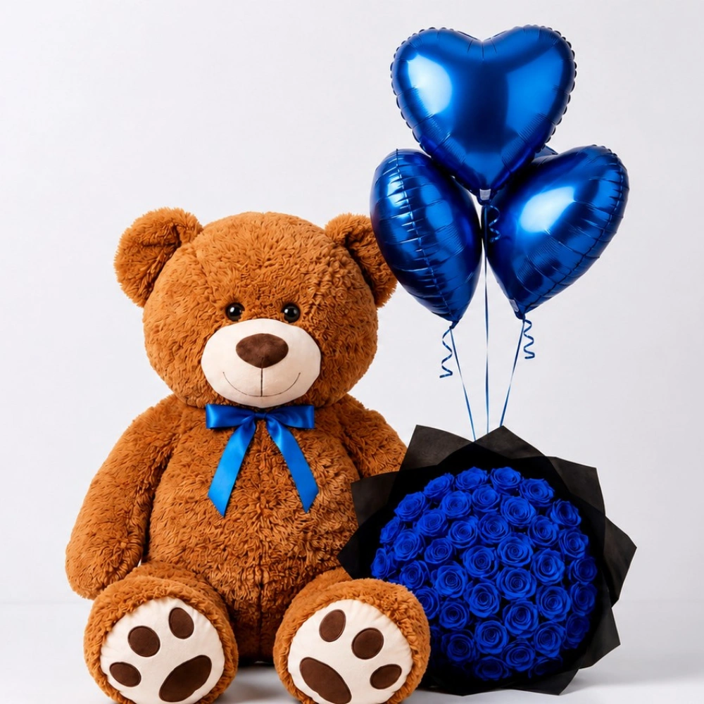 41 Blue Roses Hamper | Same Day Delivery