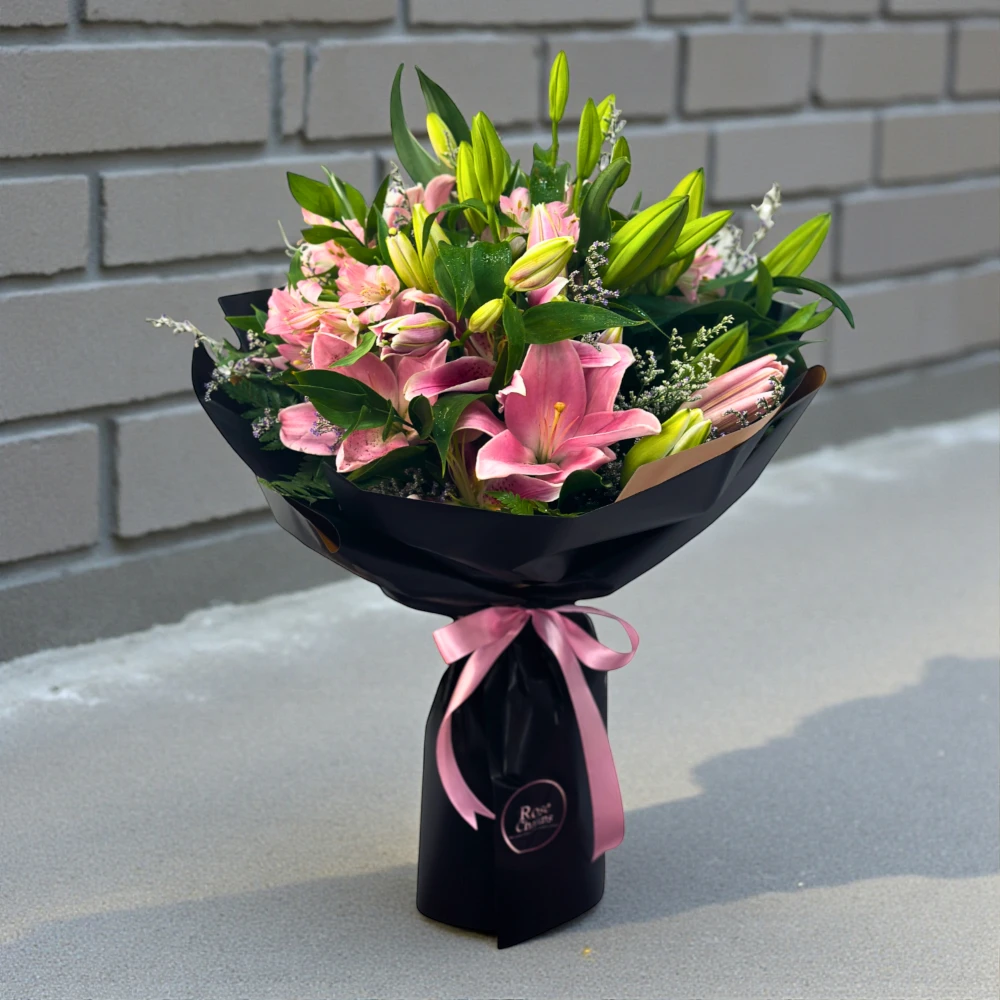 10 Pink Lilies (Monthly Subscription)