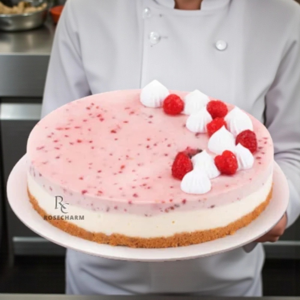 Raspberry Cheese Cream Cake