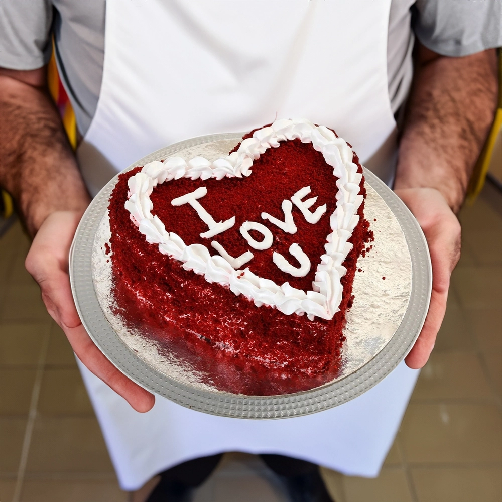 Red Velvet Heart Shape 1Kg