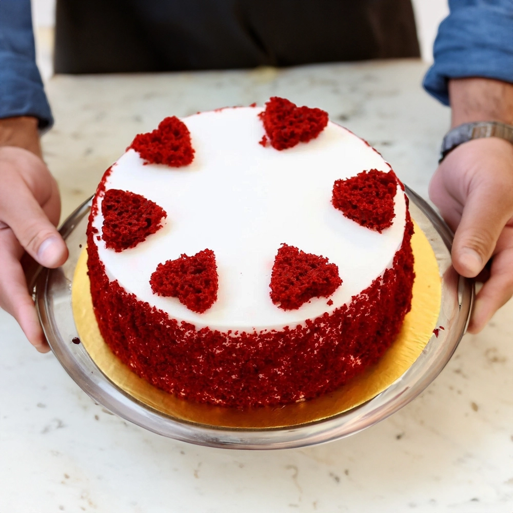 Round Red Velvet Cake 1Kg