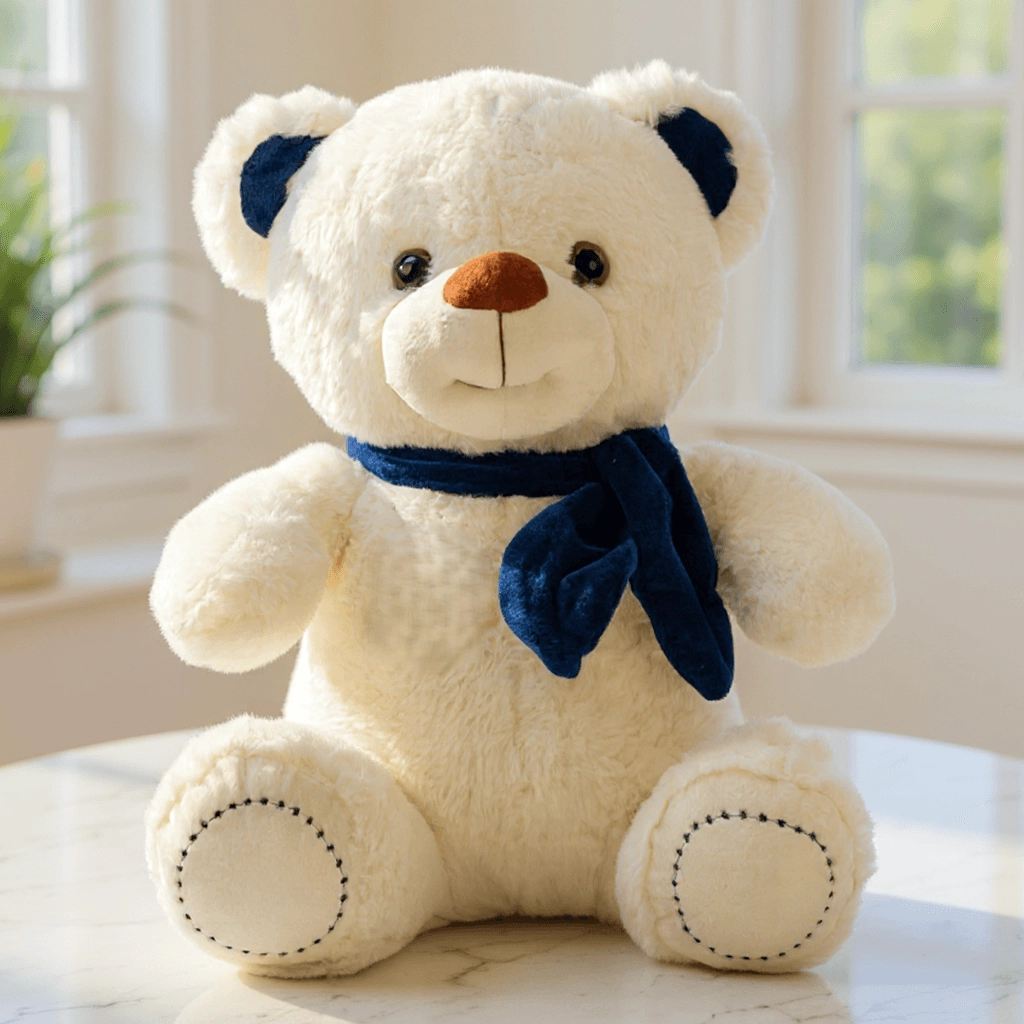White Teddy Bear -small