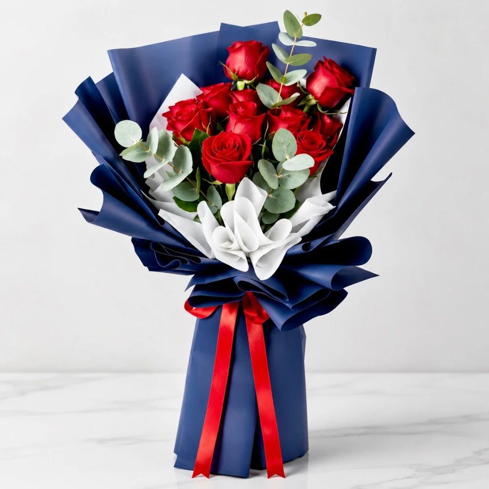 classic-red-roses-for-dad-11-roses-bouquet-2