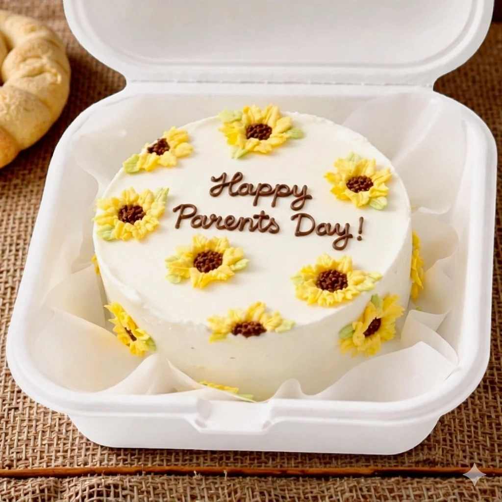 delicious sunflower bento cake 200gm for parents day uae