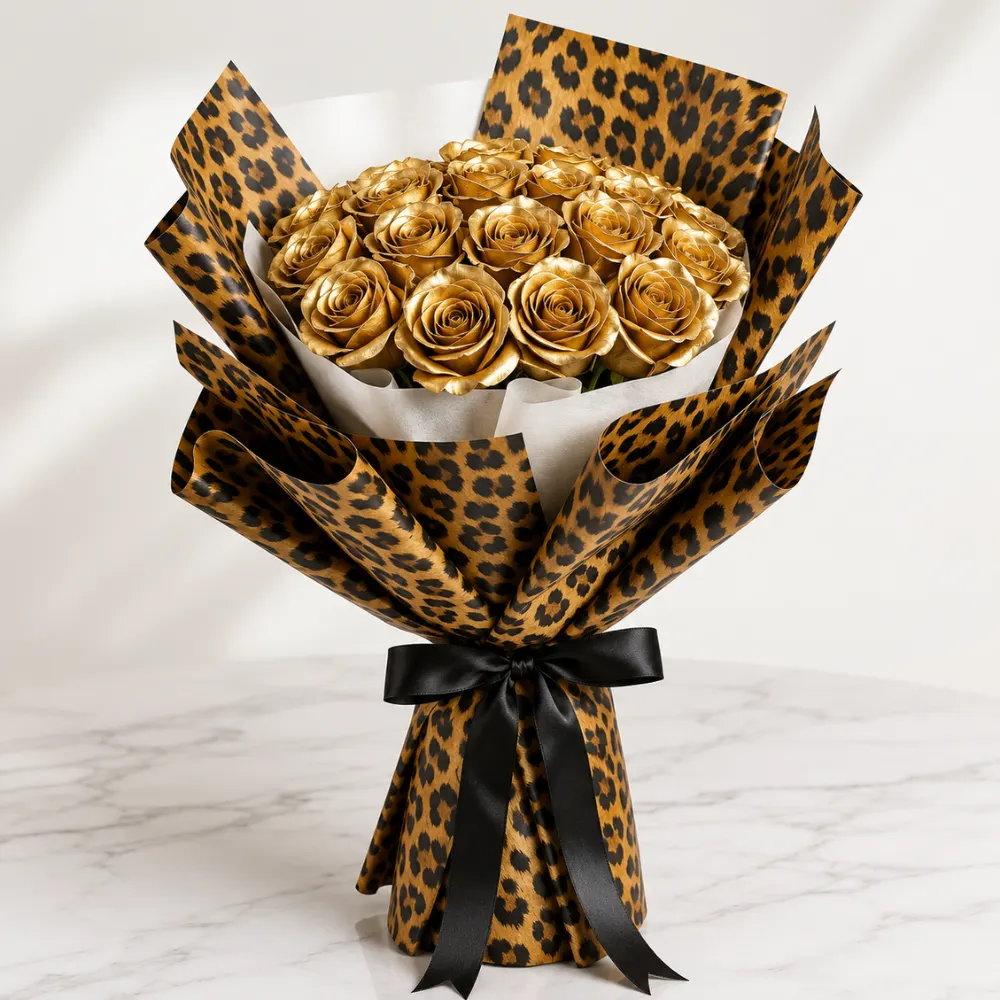 golden-dad-15-gold-roses-in-cheetah-wrapping-2