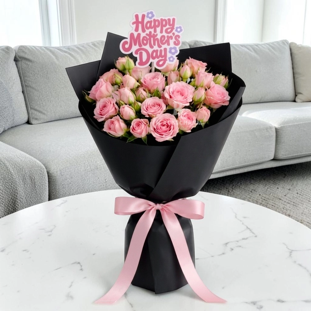 Mother’s Day 5 Pink Spray Roses