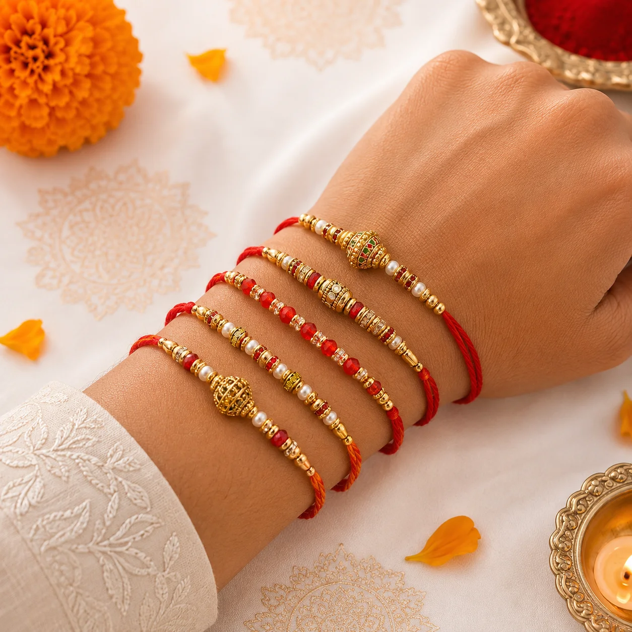 showcasing detailed beaded work and traditional artistry.